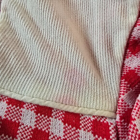 Baby Bliss Romper Size Medium Red Gingham Check Vintage Retro Summer 60s Unisex - Picture 8 of 14